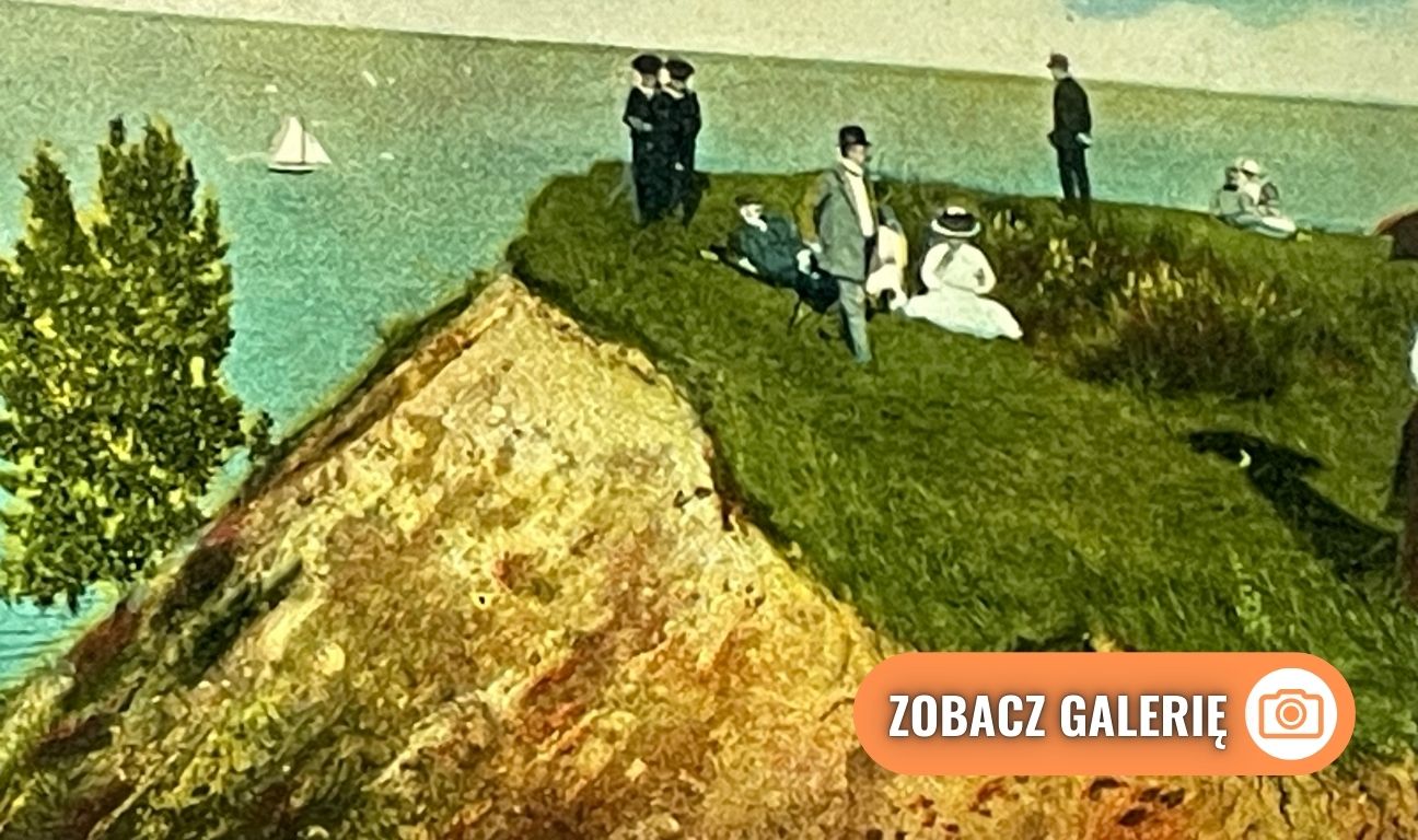 klif w Gdyni-Orłowie na archiwalnych zdjęciach